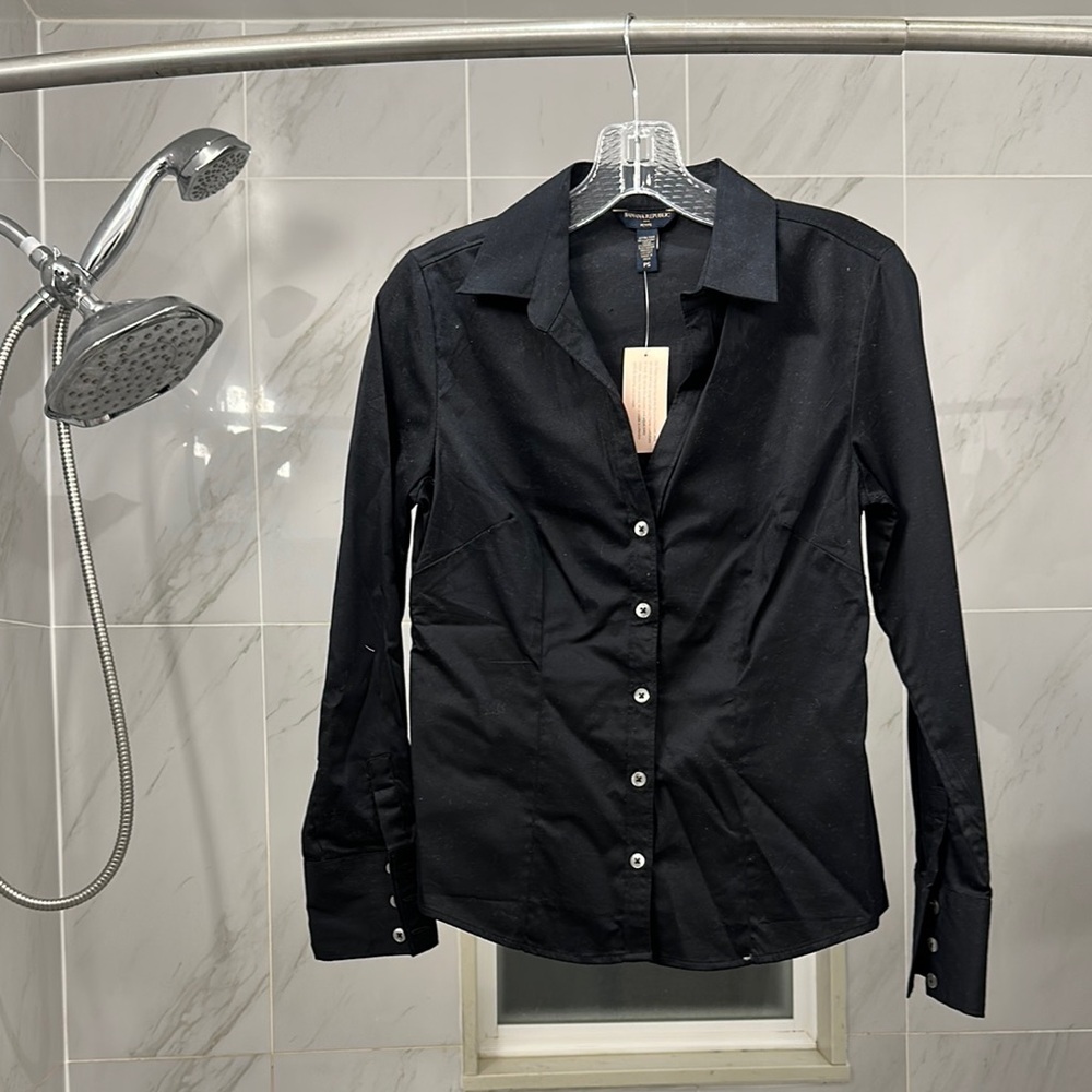 Black Banana Republic Button-Up Shirt